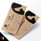 Custom printed kraft gift vouchers | Eco-friendly recycled | Hair salon stylist women's beauty styling haircut hairdressing hairdresser 2