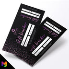 Custom printed gift vouchers | Perforated stubs | Black purple glitter style modern fancy professional