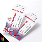 Custom printed gift vouchers | Perforated stubs | Driving school instructor pass course car learner learning business 01