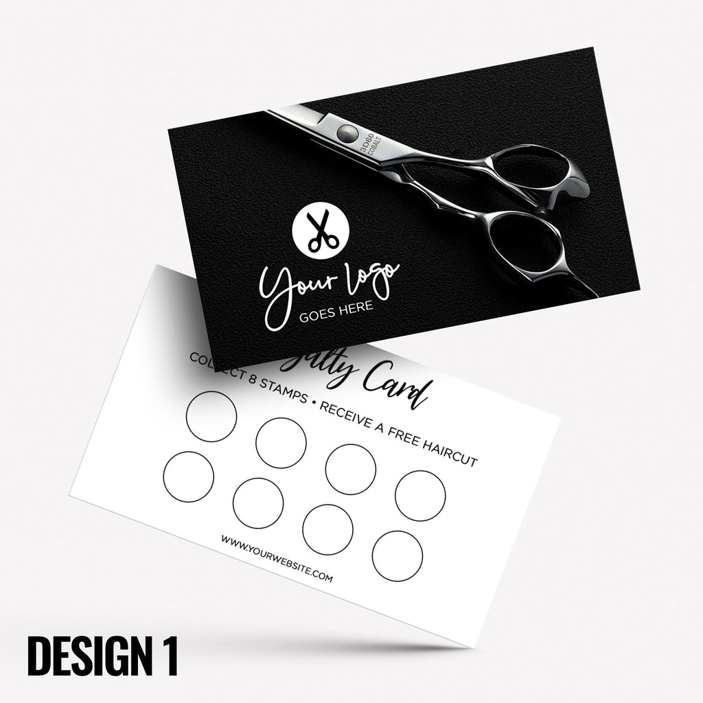 Custom printed loyalty reward cards | Hair salon stylist hair dresser hairdressing beauty female beautician businesses