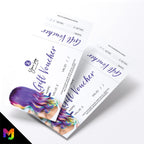 Custom printed gift vouchers | Perforated stubs | Hairdresser salon beautician hair female woman business 05