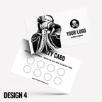 Custom printed loyalty reward cards | Tattoo studio artist piercing piercer body art jewellery tats ink inked businesses parlour salon