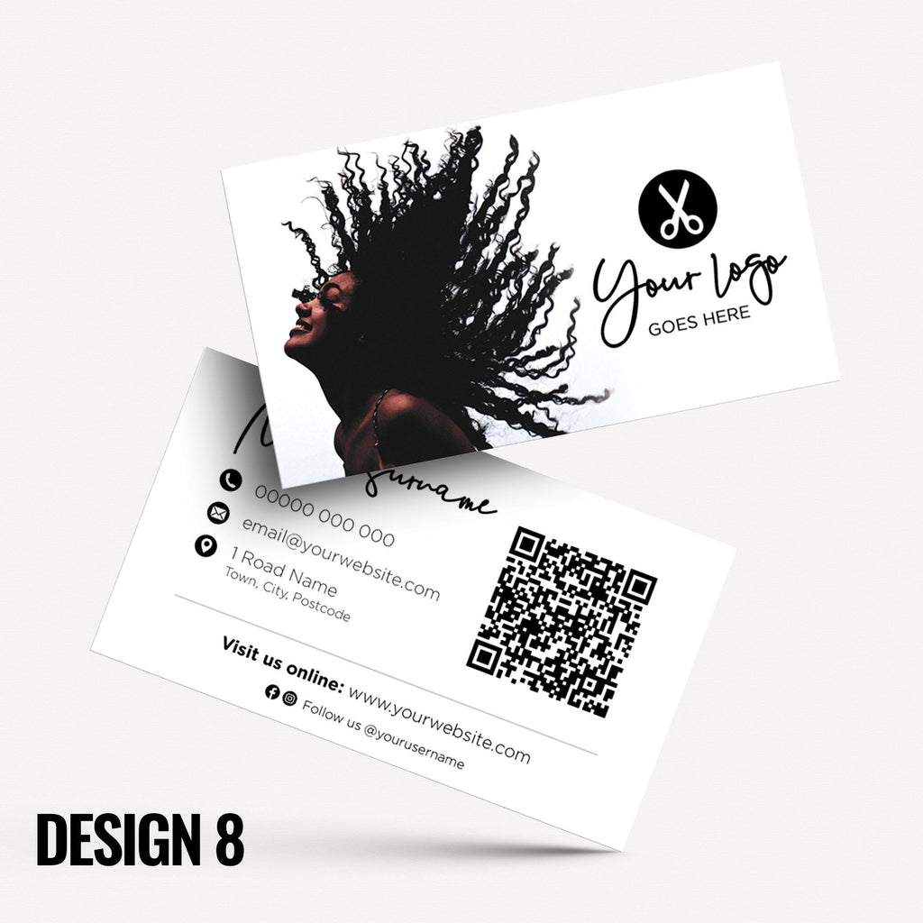 Custom Business Card Printing | Hair salon stylist hair dresser hairdressing beauty female beautician businesses