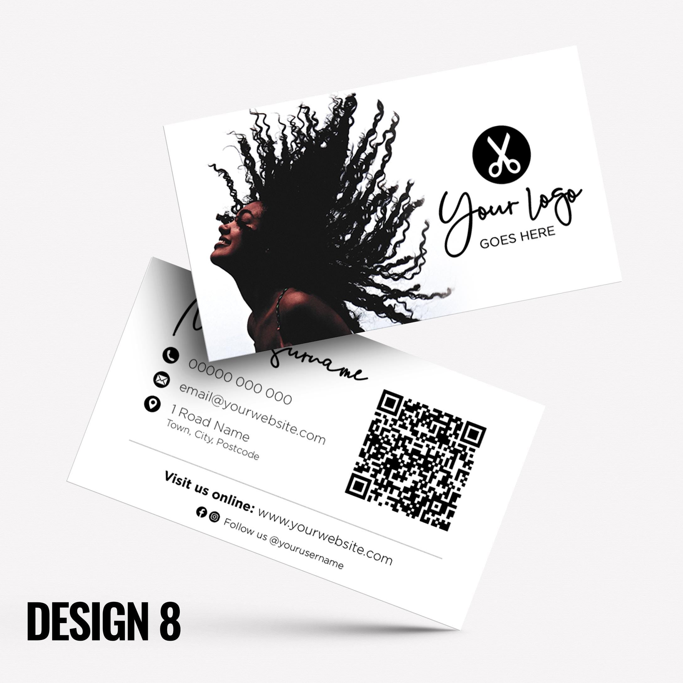 Custom Business Card Printing | Hair salon stylist hair dresser hairdressing beauty female beautician businesses