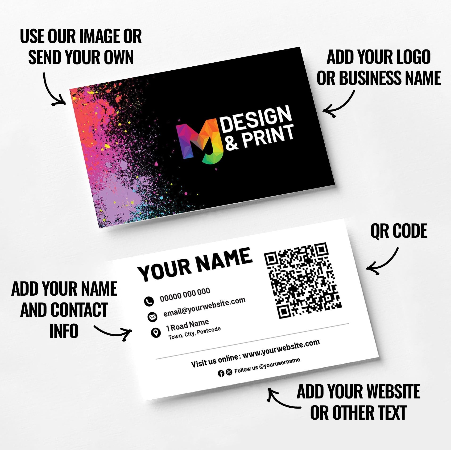 Custom Business Card Printing | Barber hairdresser stylist skin fade grooming male barbers barbering cut businesses