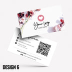 Custom Business Card Printing | Floral flowers feminine cute pink purple orange blue roses flower elegant generic businesses
