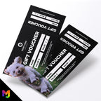 Custom printed gift vouchers | Perforated stubs | Dog Pets Shop Pet Walking Grooming Supplies Puppy Animals Business 4