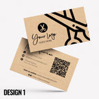 Custom Kraft Business Card Printing | Hair salon stylist hair dresser hairdressing beauty female beautician businesses