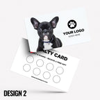 Custom printed loyalty reward cards | Dog Cat Pets Shop Pet Walking Grooming Printed Prints Animals Supplies Businesses
