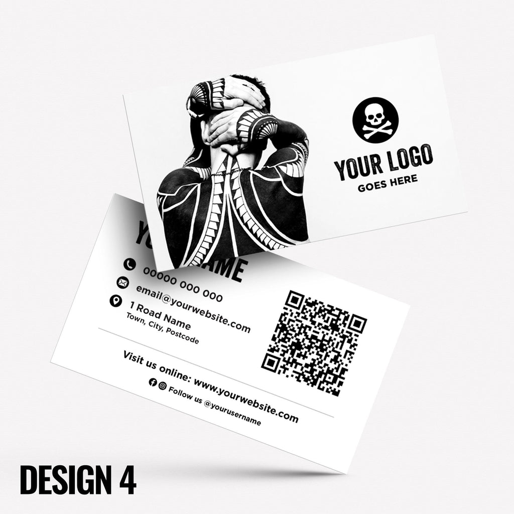 Custom Business Card Printing | Tattoo studio artist piercing piercer body art jewellery tats ink inked businesses parlour salon