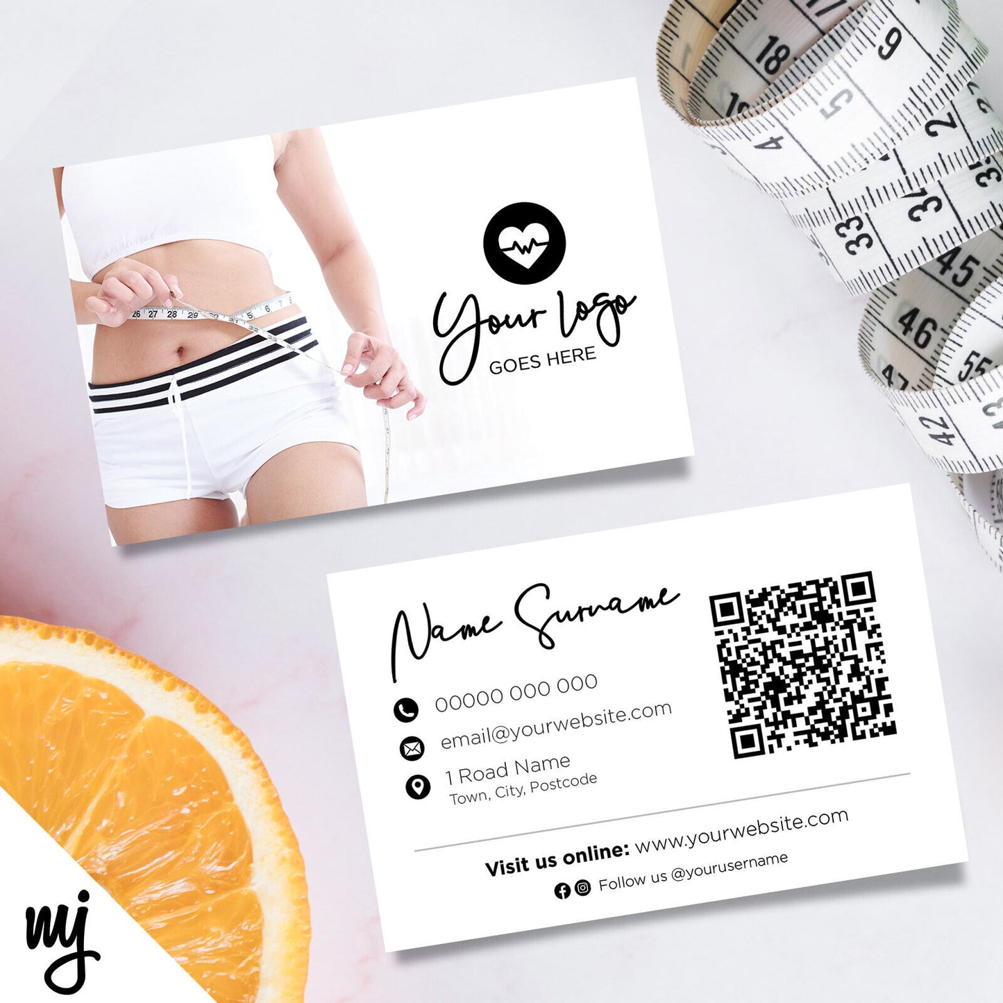 Custom Business Card Printing | Weight Loss Health Supplement Business 02