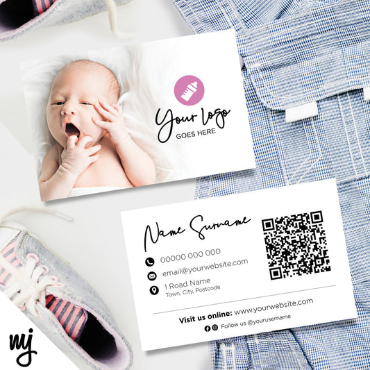 Custom Business Card Printing | Baby Newborn Kids Clothing Supplies Business 02