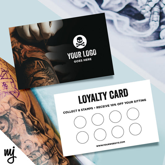 Custom Loyalty Card Printing | Tattoo Artist Shop Studio Ink Tat Business 03
