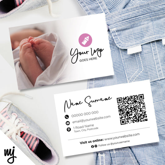 Custom Business Card Printing | Baby Newborn Kids Clothing Supplies Business 03