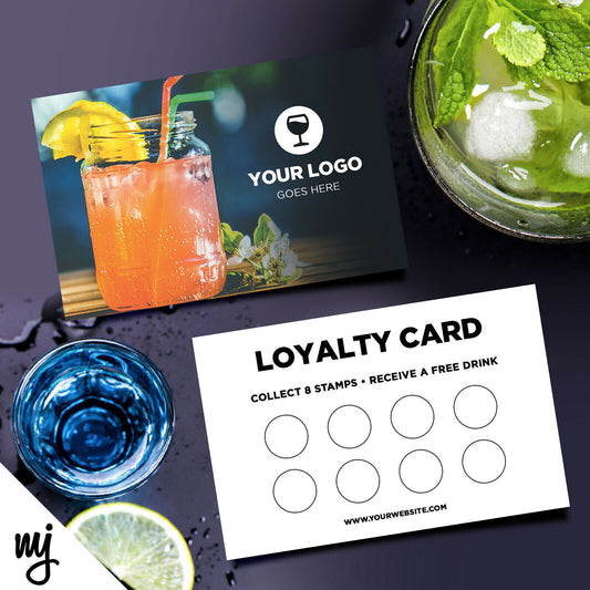 Custom Loyalty Card Printing | Cocktail Bar Restaurant Drinks Pub 03