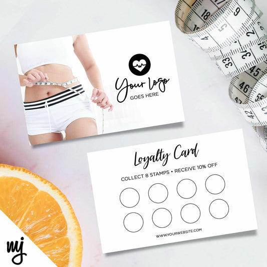 Custom Loyalty Card Printing | Weight Loss Health Supplement Business 02