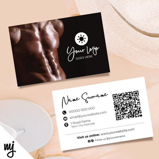 Custom Business Card Printing | Spray Tan Fake Tan Tanning Sun Bed Shop 03