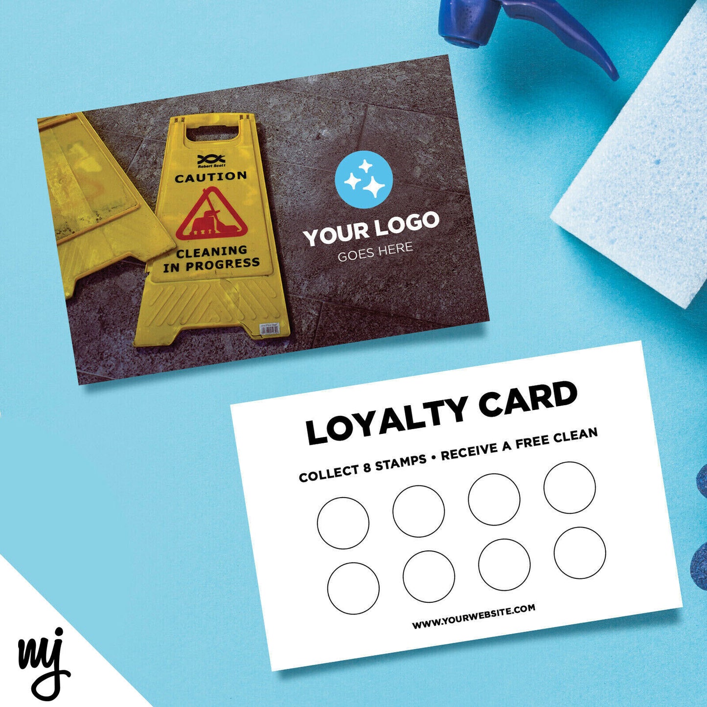 Custom Loyalty Card Printing | Cleaner Cleaning Business Ironing Business 03