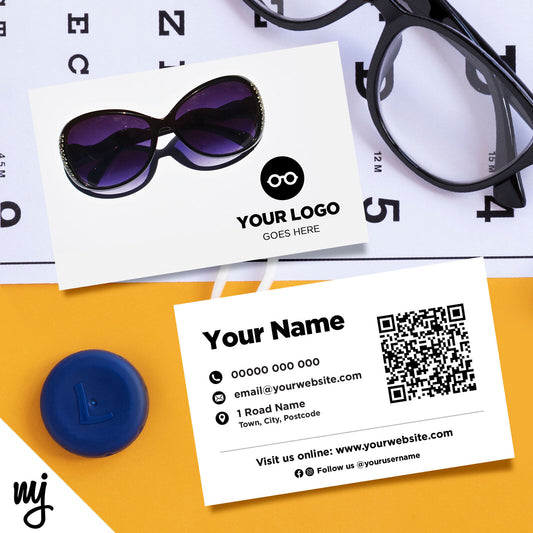Custom Business Card Printing | Optician Optical Glasses Sunglasses 03