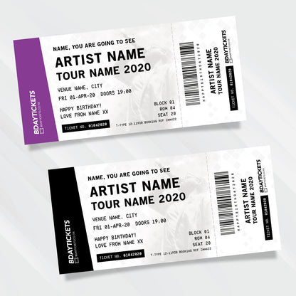 Personalised Mock Gig/Event Ticket