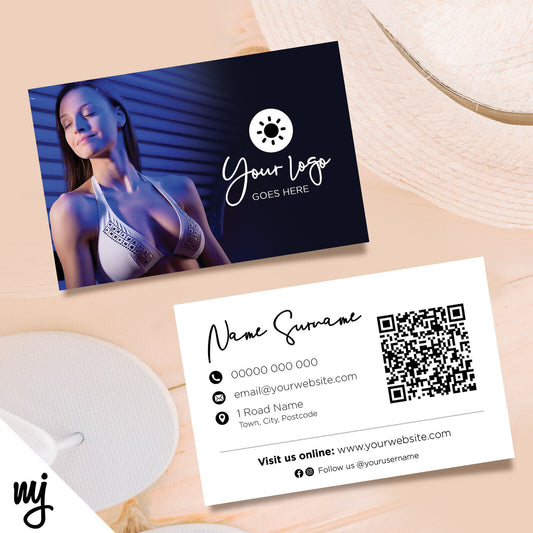 Custom Business Card Printing | Spray Tan Fake Tan Tanning Sun Bed Shop 02