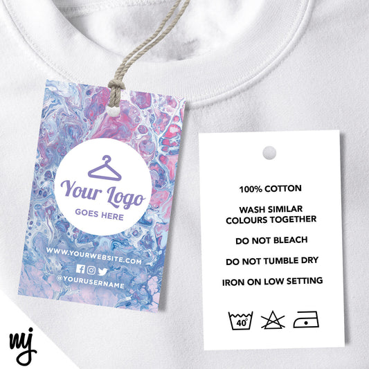 Purple Wax Swing Tags