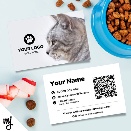 Custom Business Card Printing | Pet Shop Grooming Supplies Cat Kitten 01