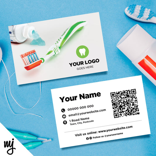 Custom Business Card Printing | Dentist Dental Practice Oral Health Braces 03