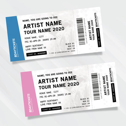 Personalised Mock Gig/Event Ticket