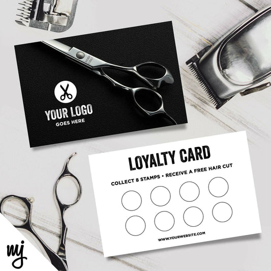 CUSTOM LOYALTY CARD PRINTING |  BARBER / SALON / HAIRDRESSER BUSINESS 02