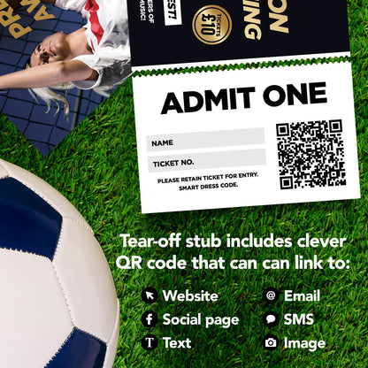 Custom Football Presentation Awards Night Ticket Printing | Perforated Stubs 02