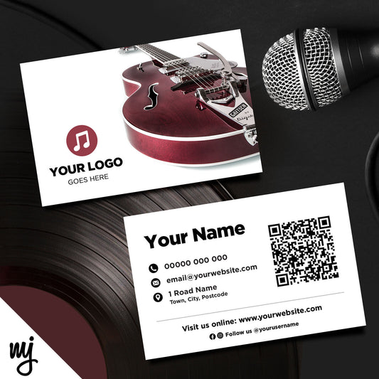 Custom Business Card Printing | Music Shop Guitar Supplies Business 3