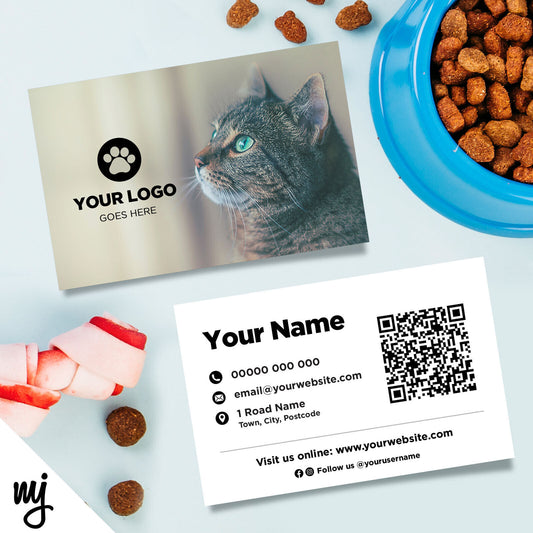 Custom Business Card Printing | Pet Shop Grooming Supplies Cat Kitten 02