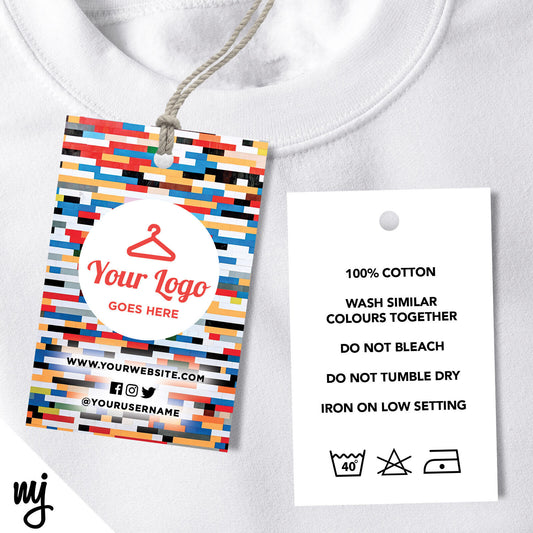 Coloured Brick Swing Tags