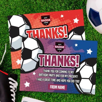 Personalised Football Shirt Style Party Invitations | Kids/adults | Any Team!